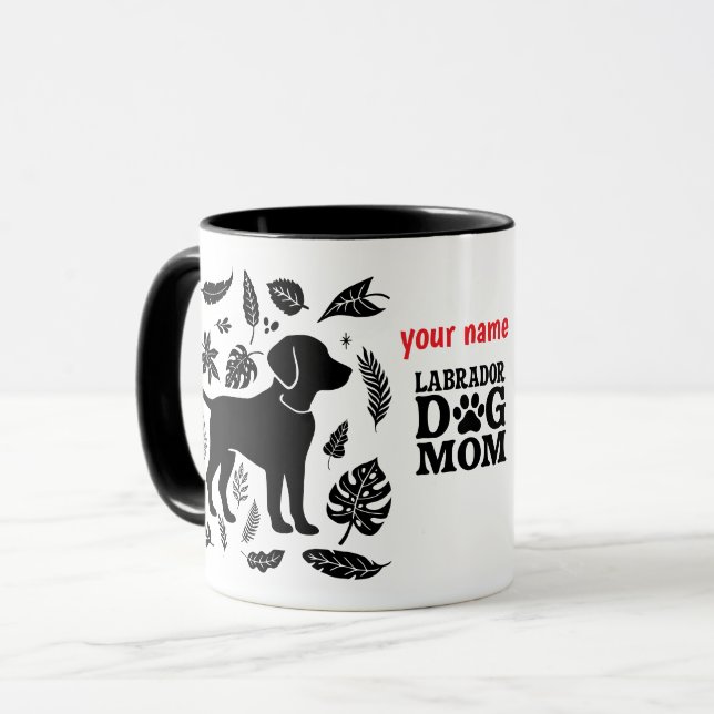 Labrador Dog Mum – Funny Dog Mum Mug (Front Left)
