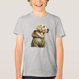 Labrador/dog on the hunt Tri-Blend shirt