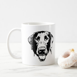Labrador Dog Personalised Drawing Coffee Mug