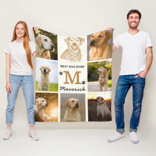 Labrador Dog Personalized Fleece Blanket