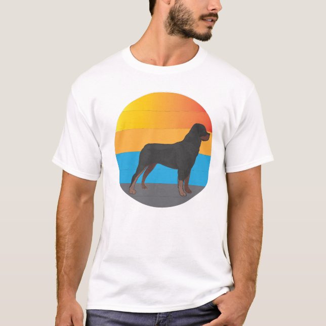 labrador dog retro vintage T-Shirt (Front)