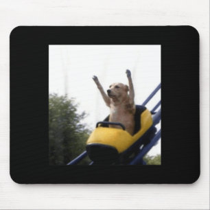 Labrador Dog Roller Coaster Funny Meme Mouse Mat