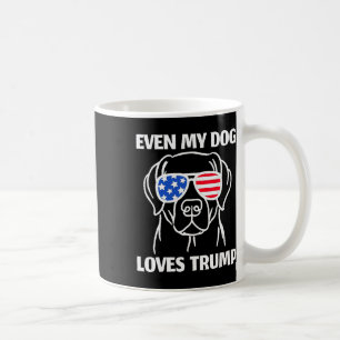 Labrador Dog Sungles Usa Flag Even My Dog Loves Tr Coffee Mug