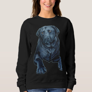 Labrador Dog Sweatshirt Black Lab Art Shirt
