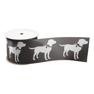 Labrador Dog Theme Baby Shower Gender Neutral Satin Ribbon