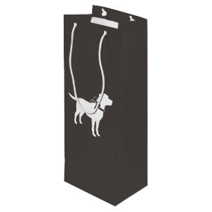Labrador Dog Theme Baby Shower Gender Neutral Wine Gift Bag