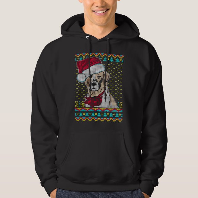Labrador Dog Ugly Christmas Sweater (Front)