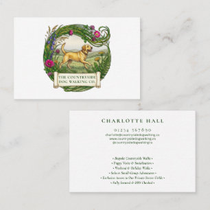 Labrador Dog Walker Custom Logo Business Card