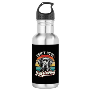 Labrador Don't Stop Retrieving Retro Dog 532 Ml Water Bottle
