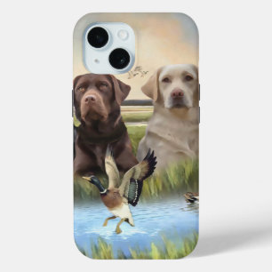 Labrador, duck hunting iPhone 15 case
