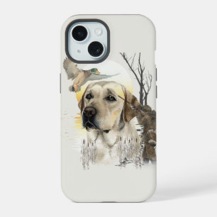 Labrador, duck hunting iPhone 15 case