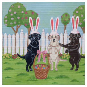 Labrador Easter Bunnies!! Fabric