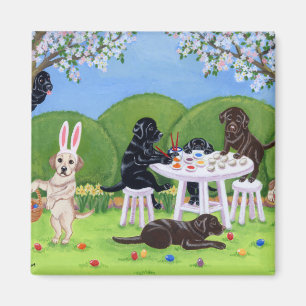 Labrador & Easter Eggs Magnet