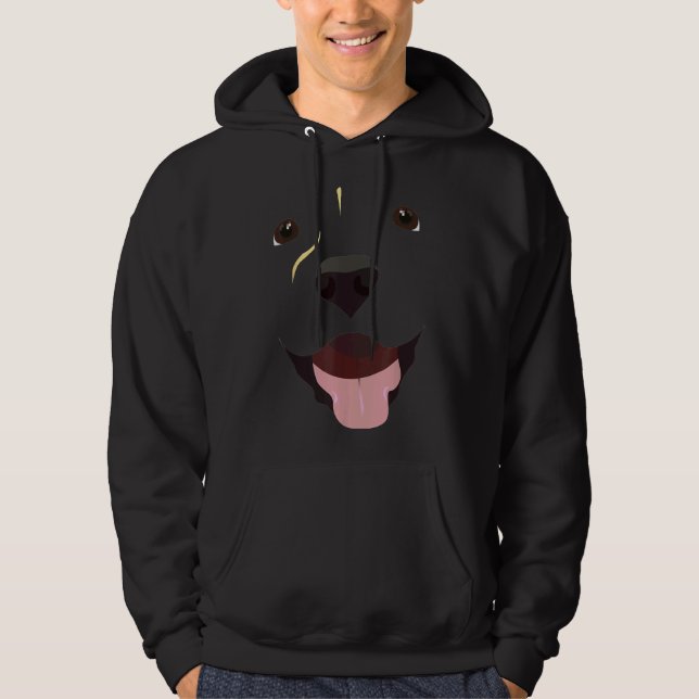 Labrador Face _ Cute Lab Dog Hoodie (Front)