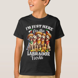 Labrador fiesta here for cinco de mayo labrador T-Shirt
