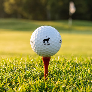 Labrador Golf Dad TaylorMade TP5 Balls Dad Gift