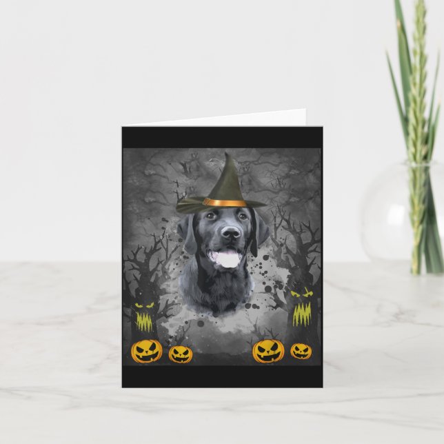 Labrador Halloween Card (Front)