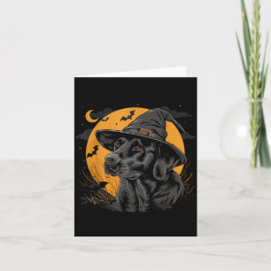 Labrador Halloween Funny Cute Dog Black Lab Mum Card