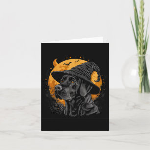 Labrador Halloween Funny Cute Dog Black Lab Mum Card