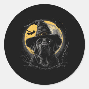 Labrador Halloween Funny Cute Dog Black Lab Mum Classic Round Sticker