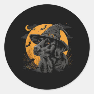 Labrador Halloween Funny Cute Dog Black Lab Mum Classic Round Sticker
