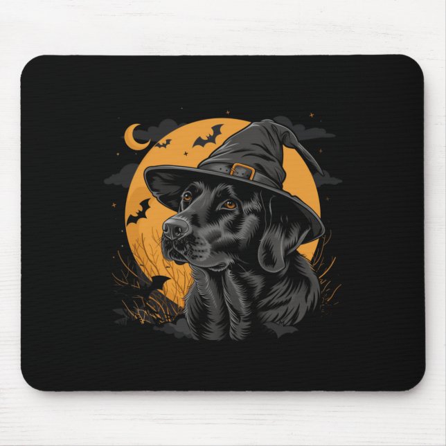 Labrador Halloween Funny Cute Dog Black Lab Mum Mouse Mat (Front)