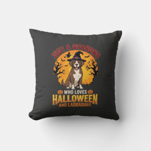 Labrador Halloween Grandma Dog Design_1 Cushion