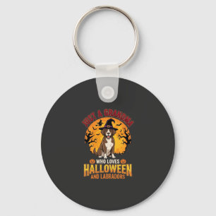 Labrador Halloween Grandma Dog Design_1 Key Ring