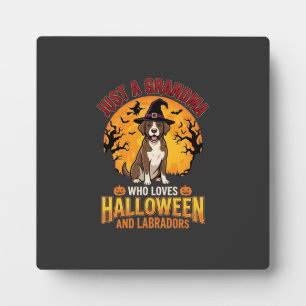 Labrador Halloween Grandma Dog Design_1 Plaque