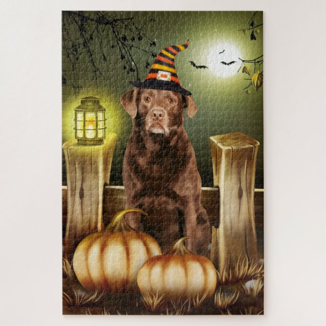Labrador Halloween Jigsaw Puzzle (Vertical)