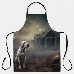 Labrador Halloween Scary Apron