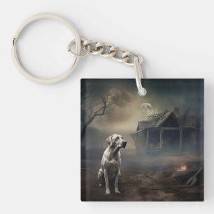 Labrador Halloween Scary Key Ring