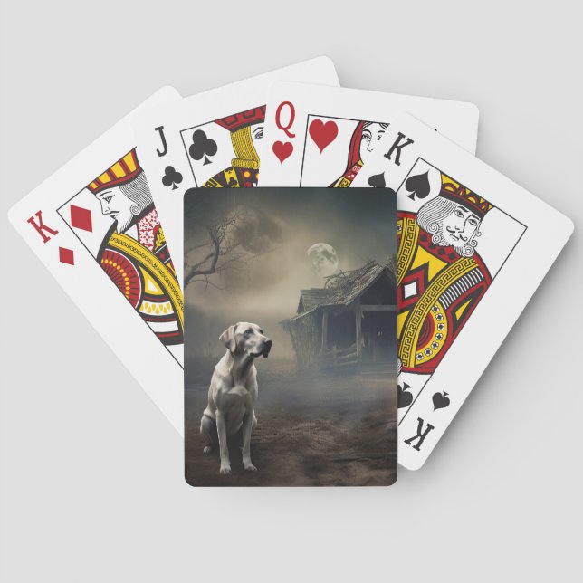 Labrador Halloween Scary Playing Cards (Back)