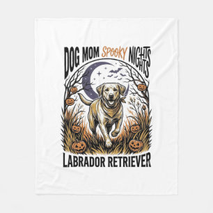 Labrador Halloween Shirt Vintage Dog Mum Graphic_1 Fleece Blanket