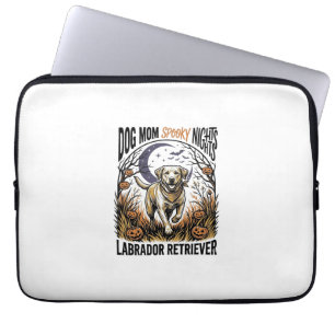 Labrador Halloween Shirt Vintage Dog Mum Graphic_1 Laptop Sleeve
