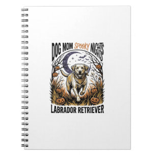 Labrador Halloween Shirt Vintage Dog Mum Graphic_1 Notebook