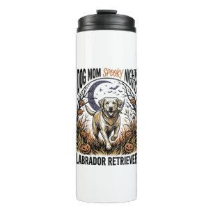 Labrador Halloween Shirt Vintage Dog Mum Graphic_1 Thermal Tumbler