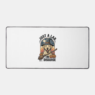 Labrador Halloween Shirt Vintage Witch Dog Costume Desk Mat