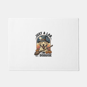 Labrador Halloween Shirt Vintage Witch Dog Costume Doormat