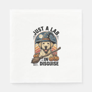 Labrador Halloween Shirt Vintage Witch Dog Costume Napkin