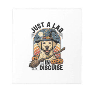 Labrador Halloween Shirt Vintage Witch Dog Costume Notepad