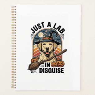 Labrador Halloween Shirt Vintage Witch Dog Costume Planner