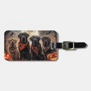 Labrador Halloween Spooky Luggage Tag