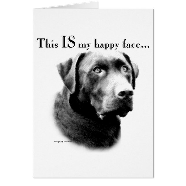 Labrador Happy Face (Front)