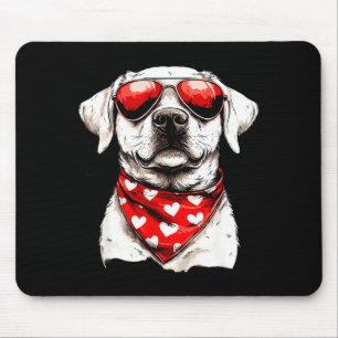 Labrador Heart Bandana Cool Lab Dog Lover Men Wome Mouse Mat