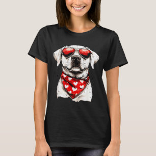 Labrador Heart Bandana Cool Lab Dog Lover Men Wome T-Shirt