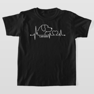 Labrador heartbeat dog breed dog lover dog gift T-Shirt