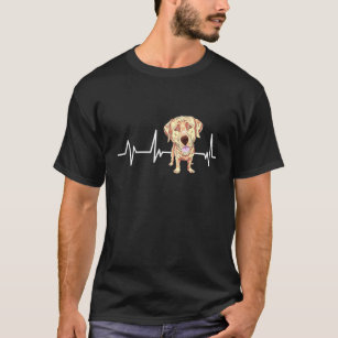 Labrador Heartbeat Yellow Lab Labrador T-Shirt