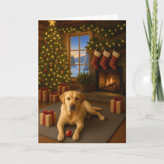Labrador  holiday card (Front)