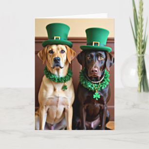 Labrador Irish Celebration Card